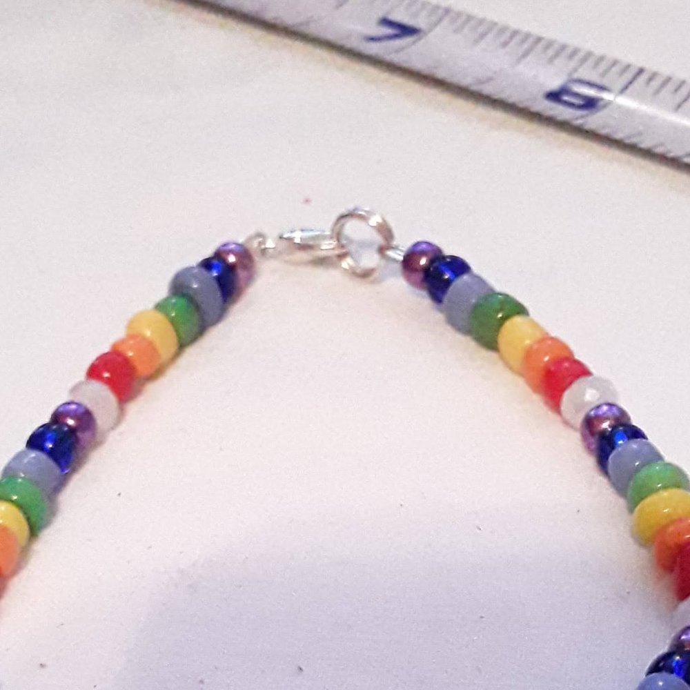 Unity Rainbow Bracelet Handmade - Picture 7 of 7